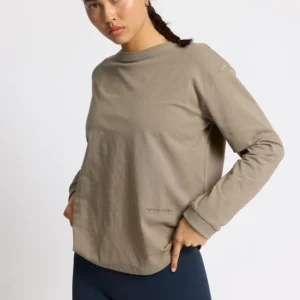 Light Sweat Tee - warm grey